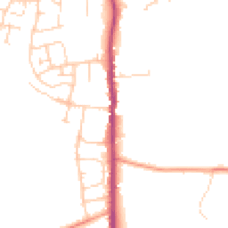 Daytime road noise heatmap for TN12 0AX