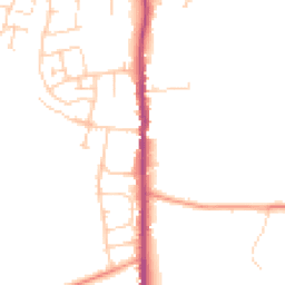 Daytime road noise heatmap for TN12 0AY