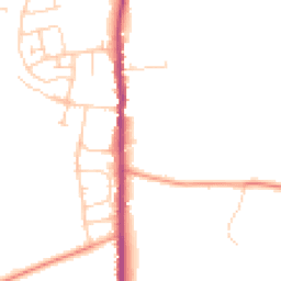 Daytime road noise heatmap for TN12 0AZ