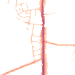 Daytime road noise heatmap for TN12 0BE