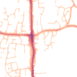 Daytime road noise heatmap for TN12 0BF