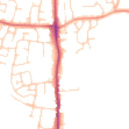 Daytime road noise heatmap for TN12 0BH