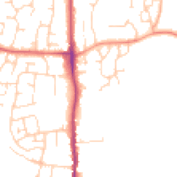 Daytime road noise heatmap for TN12 0BJ