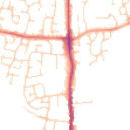 Daytime road noise heatmap for TN12 0BL