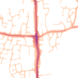 Daytime road noise heatmap for TN12 0BN
