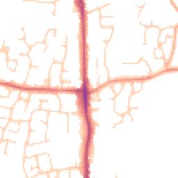 Daytime road noise heatmap for TN12 0BS