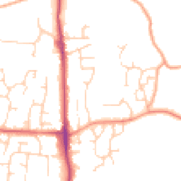 Daytime road noise heatmap for TN12 0BX