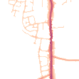 Daytime road noise heatmap for TN12 0BY
