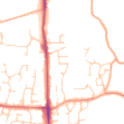 Daytime road noise heatmap for TN12 0DA
