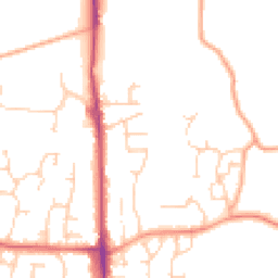 Daytime road noise heatmap for TN12 0DB