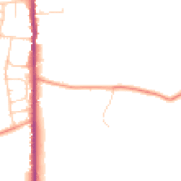 Daytime road noise heatmap for TN12 0DH