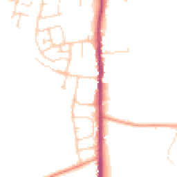 Daytime road noise heatmap for TN12 0FD