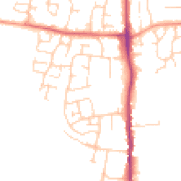 Daytime road noise heatmap for TN12 0LU