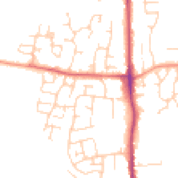 Daytime road noise heatmap for TN12 0NA