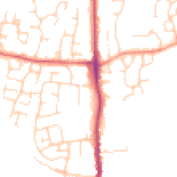 Daytime road noise heatmap for TN12 0NJ