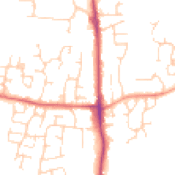 Daytime road noise heatmap for TN12 0PP