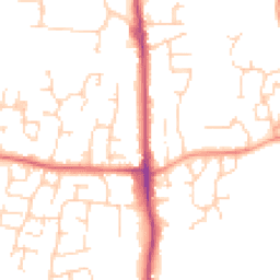 Daytime road noise heatmap for TN12 0PY