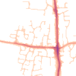 Daytime road noise heatmap for TN12 0SY