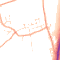 Daytime road noise heatmap for TN12 5AN