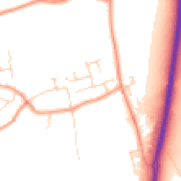 Daytime road noise heatmap for TN12 5HA