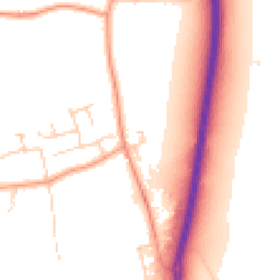 Daytime road noise heatmap for TN12 5HJ