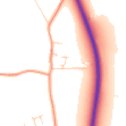 Daytime road noise heatmap for TN12 5JL