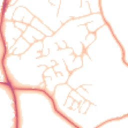 Daytime road noise heatmap for TN12 6BG