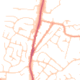 Daytime road noise heatmap for TN12 6DP
