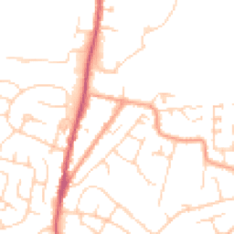 Daytime road noise heatmap for TN12 6EN