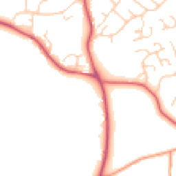 Daytime road noise heatmap for TN12 6GB