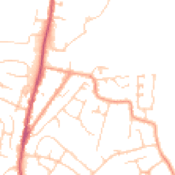 Daytime road noise heatmap for TN12 6HX