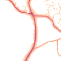 Daytime road noise heatmap for TN12 6LT