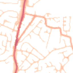 Daytime road noise heatmap for TN12 6QP