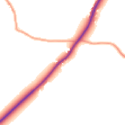 Daytime road noise heatmap for TN12 6SP