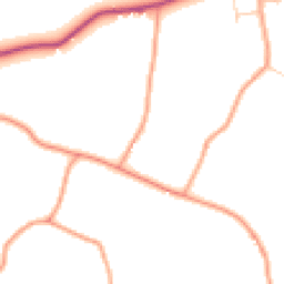 Daytime road noise heatmap for TN12 6SX