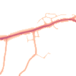 Daytime road noise heatmap for TN12 6TN