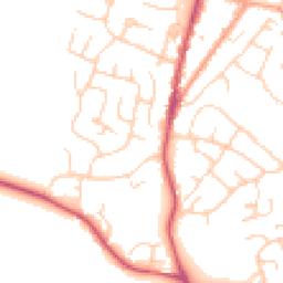 Daytime road noise heatmap for TN12 6TZ