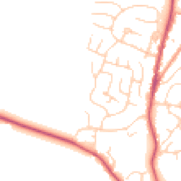 Daytime road noise heatmap for TN12 6UD
