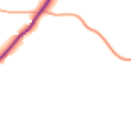 Daytime road noise heatmap for TN12 7EW