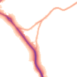 Daytime road noise heatmap for TN12 7HG