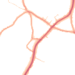 Daytime road noise heatmap for TN12 7JT