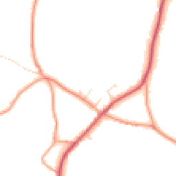 Daytime road noise heatmap for TN12 7JW