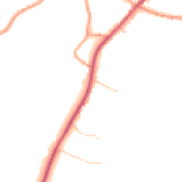 Daytime road noise heatmap for TN12 7LD