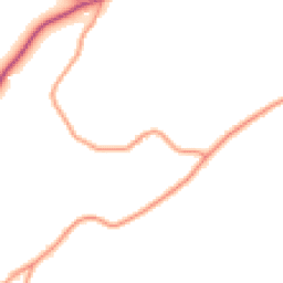 Daytime road noise heatmap for TN12 7LL