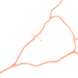 Daytime road noise heatmap for TN12 7LY