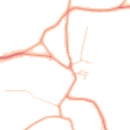 Daytime road noise heatmap for TN12 7NL