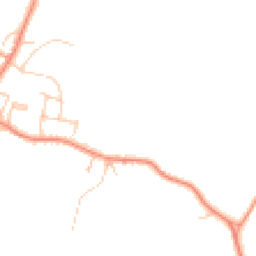 Daytime road noise heatmap for TN12 8AS