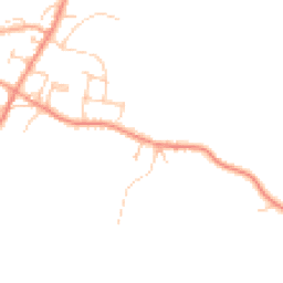 Daytime road noise heatmap for TN12 8BY