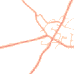 Daytime road noise heatmap for TN12 8DN
