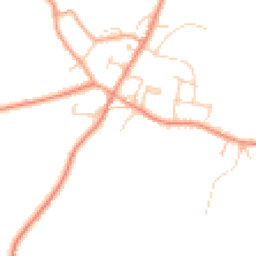 Daytime road noise heatmap for TN12 8JT
